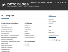 Tablet Screenshot of blogs.dctc.edu